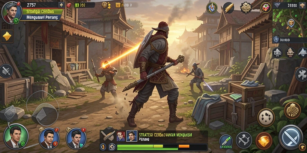 Tampilan gameplay menarik dari game strategi 2757.