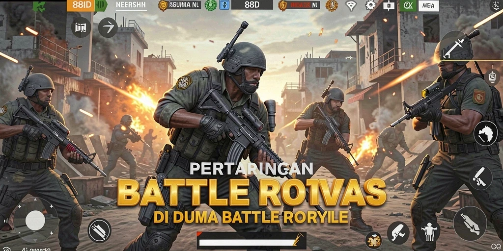 Tampilan gameplay seru dalam 88ID yang menampilkan pertempuran Battle Royale.