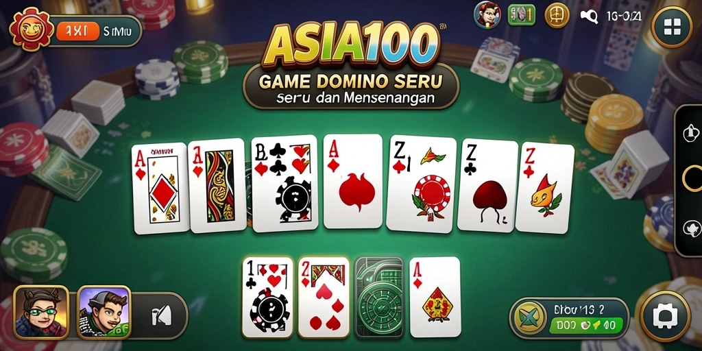 Gameplay seru ASIA100 dengan aksi Domino yang mendebarkan.