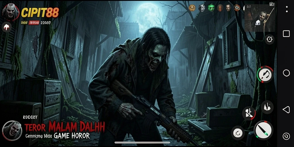 Tampilan gameplay mencekam dari CIPIT88 yang penuh ketegangan dan kengerian.