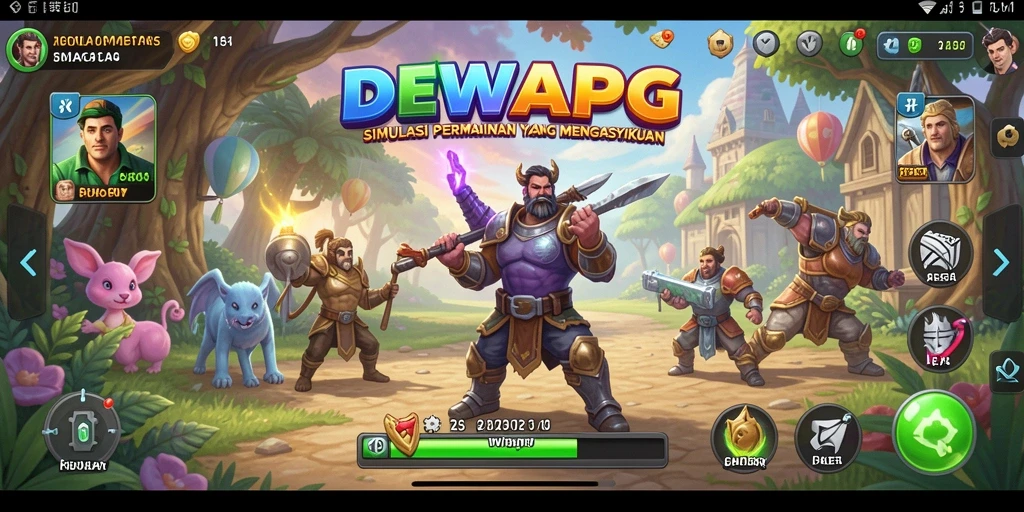 Gameplay DEWAPG yang menenangkan dan mengasyikkan.