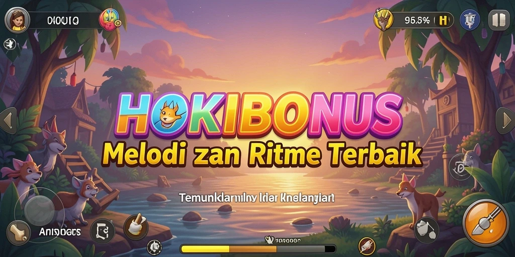Gameplay HOKIBONUS yang seru dan penuh musik.