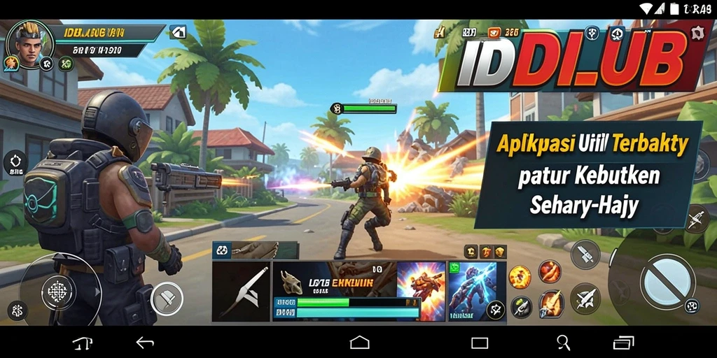 Tampilan utama IDKLUB dengan berbagai fitur Utility.