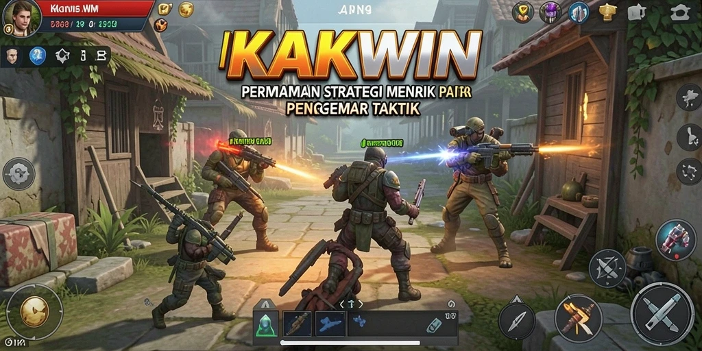 Tampilan gameplay KAKWIN yang seru dengan berbagai pilihan strategi.