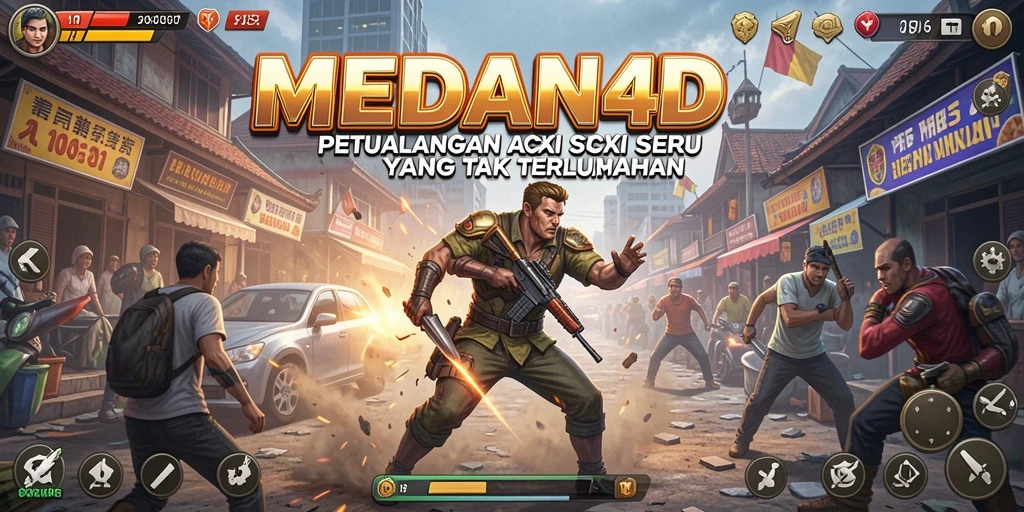 Tampilan aksi seru di MEDAN4D dengan grafis menakjubkan.