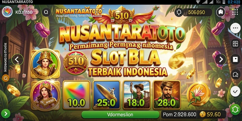 Tampilan gameplay NUSANTARATOTO yang menarik dan memukau.