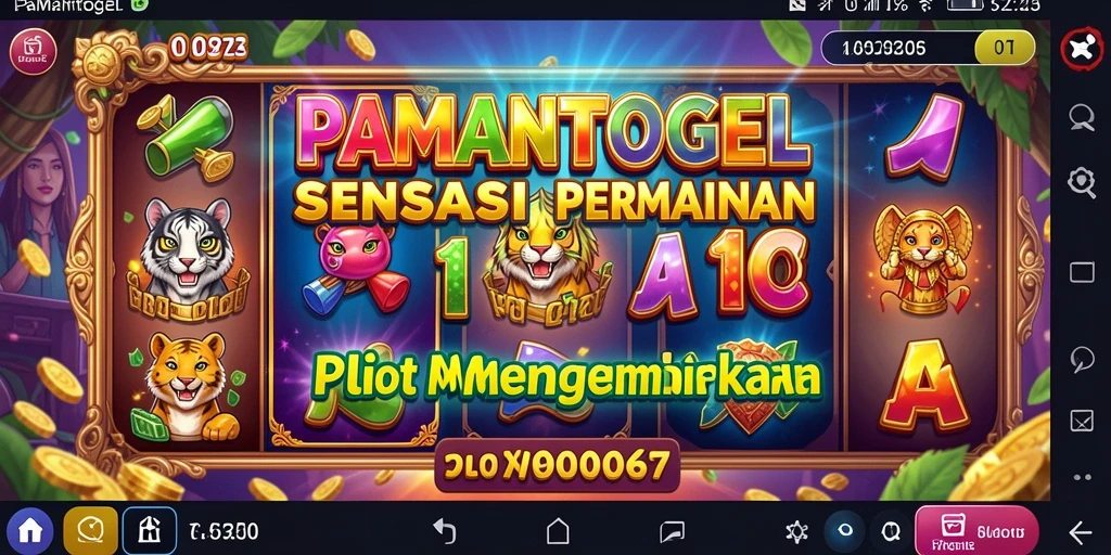 Screenshot gameplay PAMANTOGEL menampilkan keseruan permainan slot yang menawan.