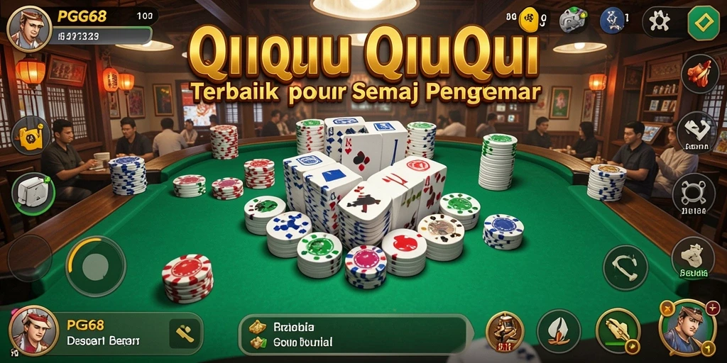 Tangkapan layar gameplay PGG68 yang menampilkan suasana QiuQiu yang seru.