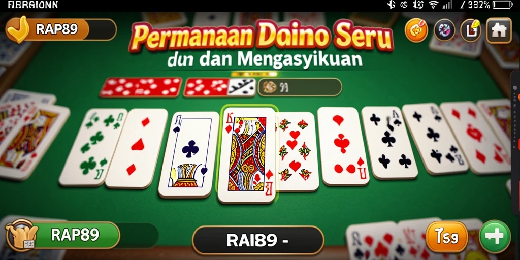 Gameplay seru dalam RAP89 menunjukkan keseruan permainan Domino.